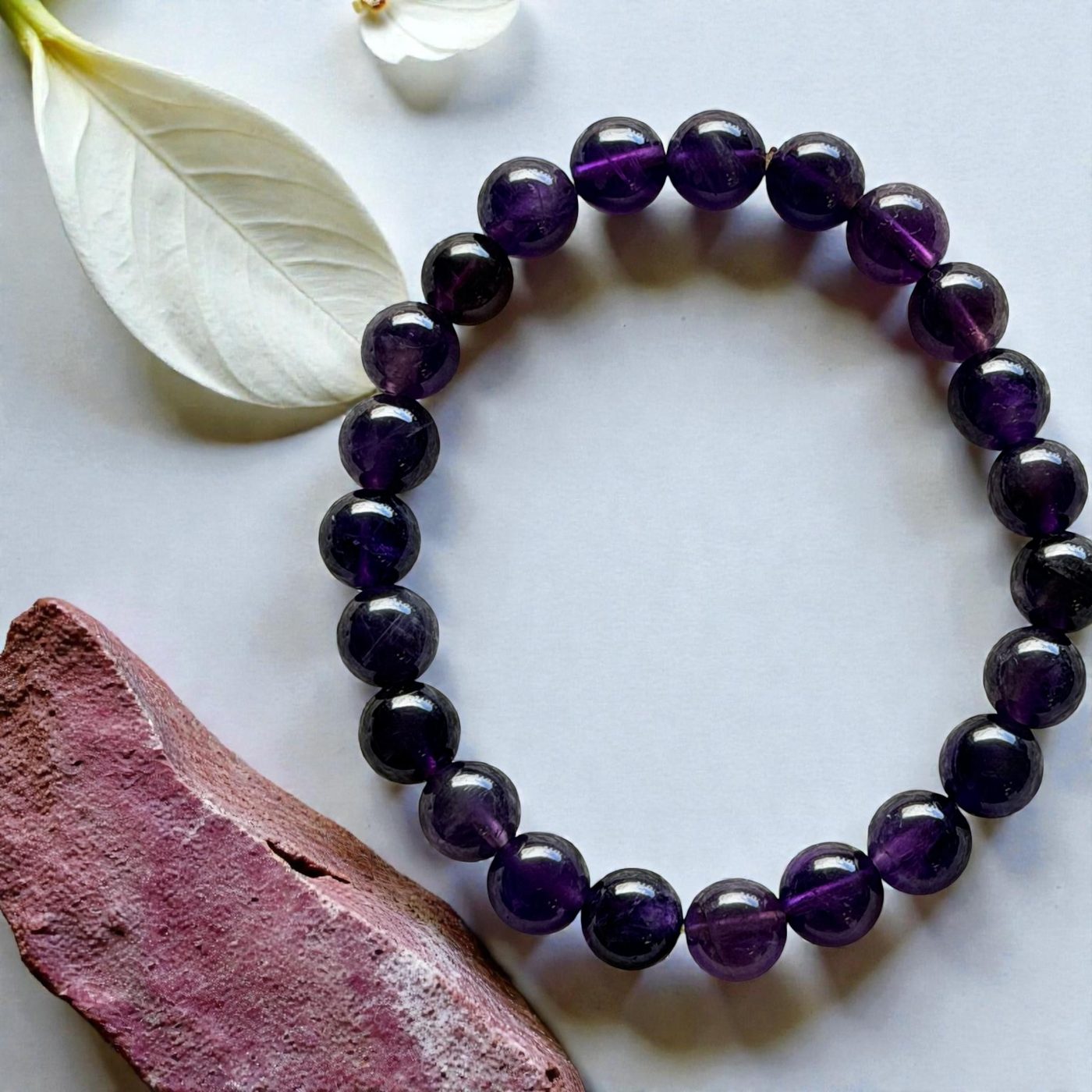 Amethyst bracelet from the Luna Vibes crystal collection